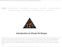 Tablet Screenshot of pensacolamartialarts.com